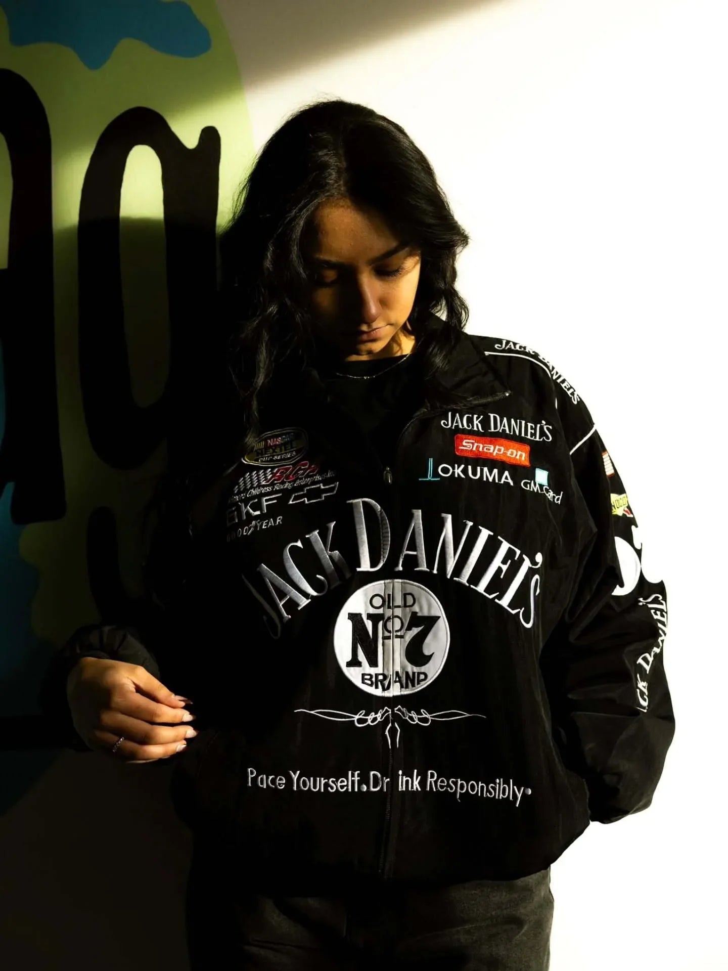 Jack Daniel’s puffer  Embroidered  Jacket