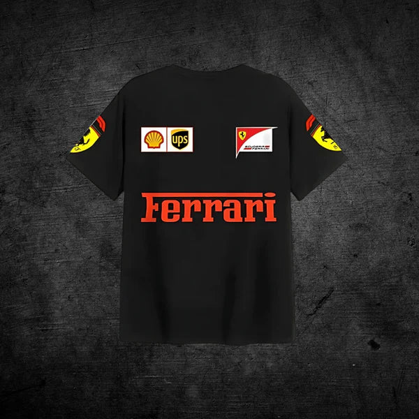 Black Oversized Ferrari T-Shirt