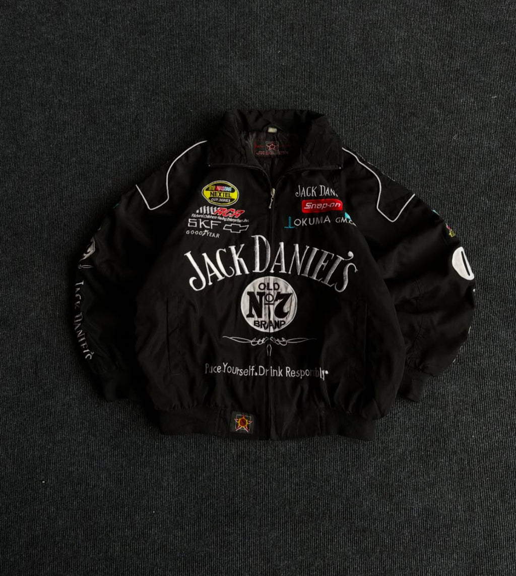 Jack Daniels Black Label Racing Jacket – Mercy Wear