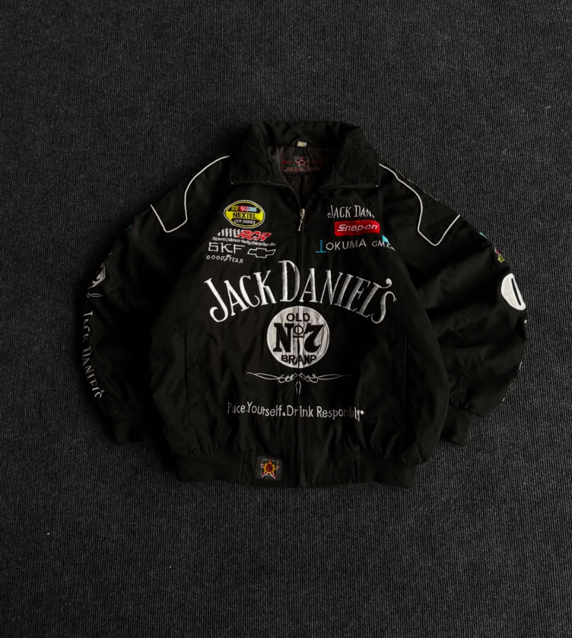 Jack Daniels Black Label Racing Jacket – Mercy Wear