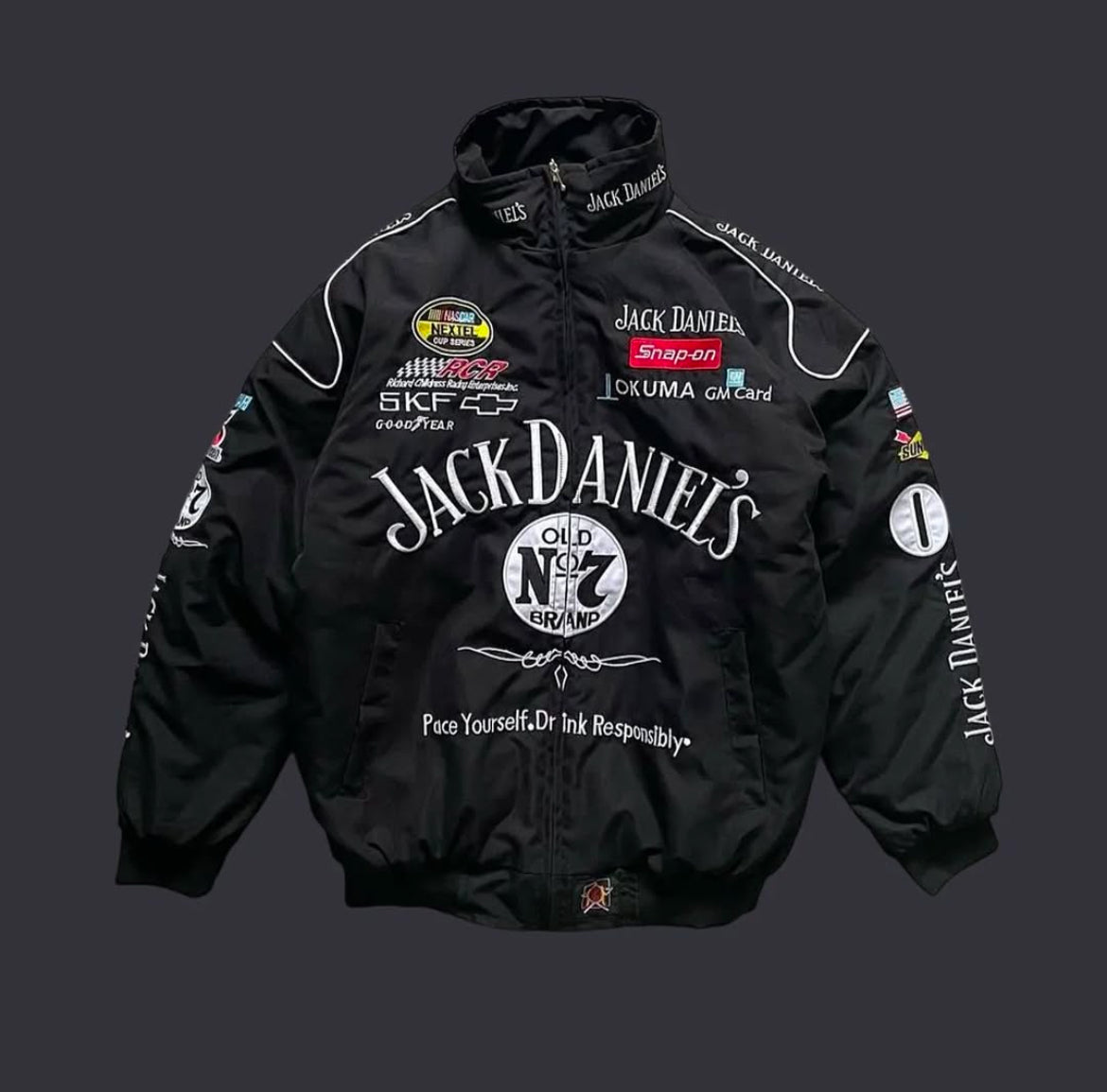 Jack Daniels Black Label Racing Jacket – Mercy Wear