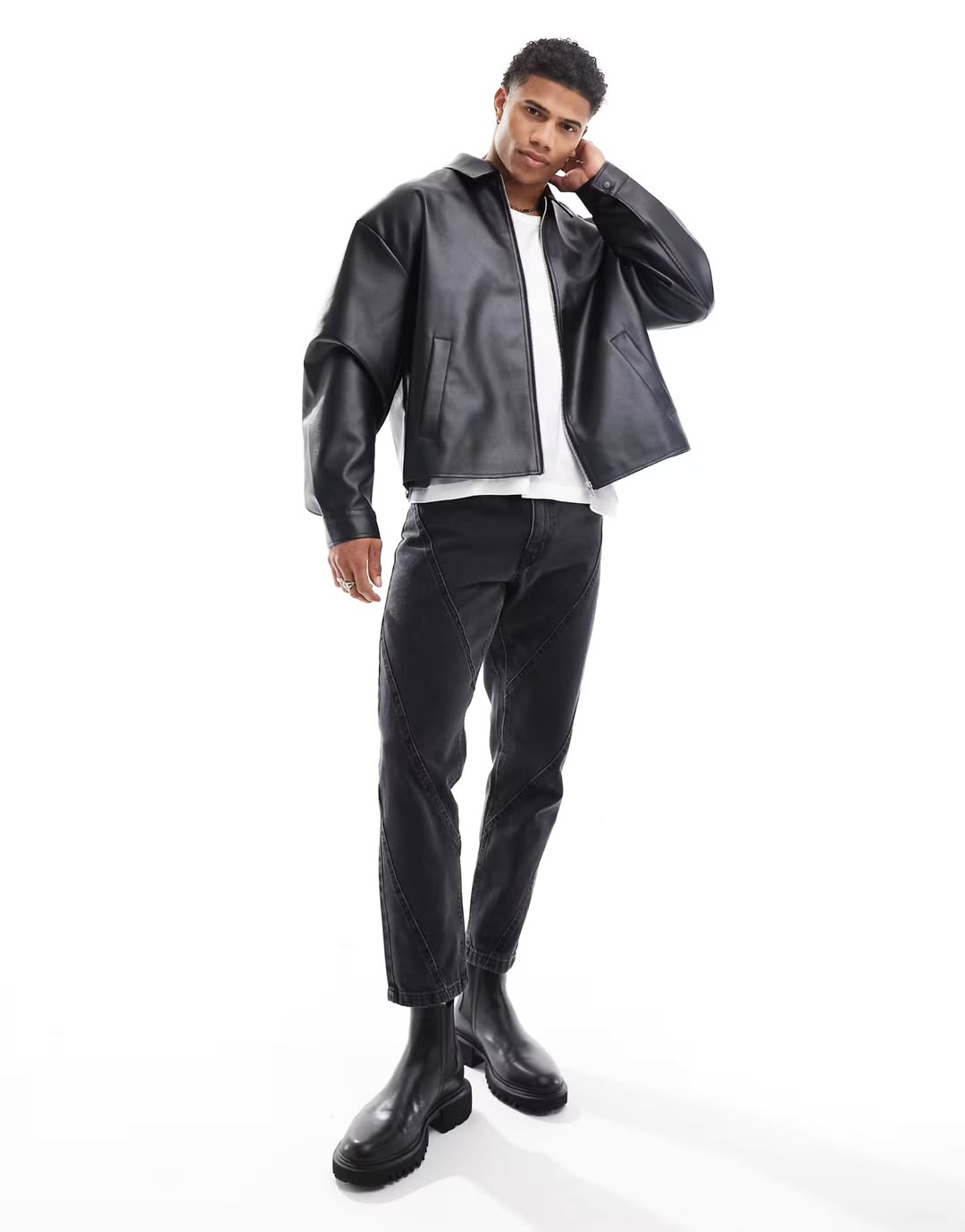 Urban Classic: Black PU Leather Jacket for Men – Sleek, Stylish, Street-Ready