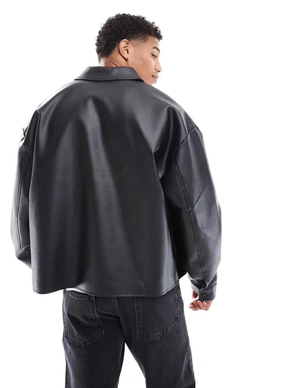 Urban Classic: Black PU Leather Jacket for Men – Sleek, Stylish, Street-Ready
