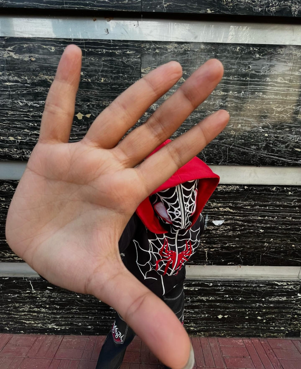 SPIDERMAN HOODIE FULL ZIP UP  AT MERCY WEAR