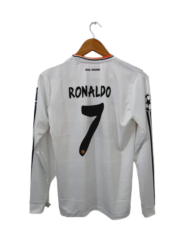C.Ronaldo Real Madrid 2013-14 Full Sleeve Jersey -White