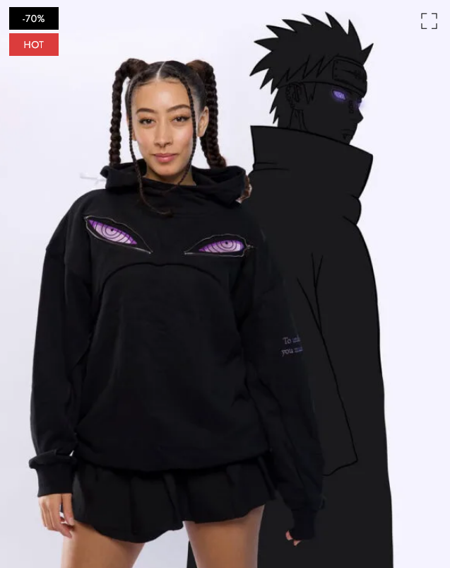 Rinnegan Eyes Anime Hoodie – Unisex Cosplay