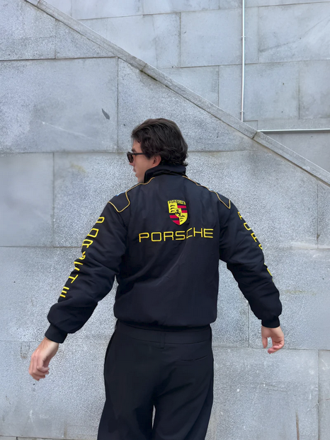Porsche  Racing  puffer  Embroidered  Jacket |Limited Edition