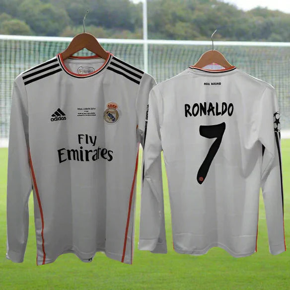 C.Ronaldo Real Madrid 2013-14 Full Sleeve Jersey -White