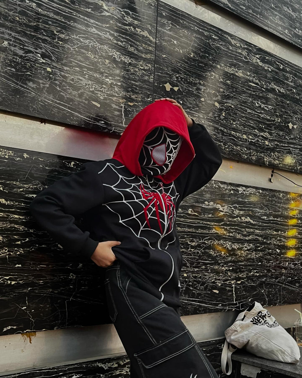 SPIDERMAN HOODIE FULL ZIP UP  AT MERCY WEAR