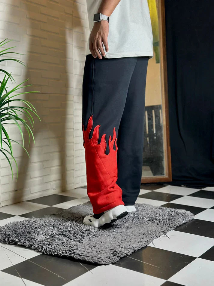 Fire Kick Bottom Cotton Pants – Bold, Flared, Unapologetically You