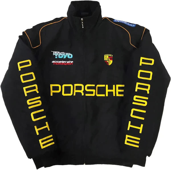Porsche-Style Motorsport Racing Jacket – Bold Exterior, Premium Comfort