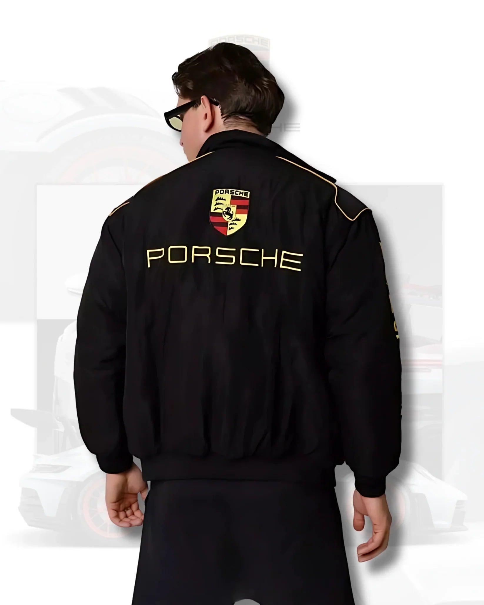 Porsche-Style Motorsport Racing Jacket – Bold Exterior, Premium Comfort