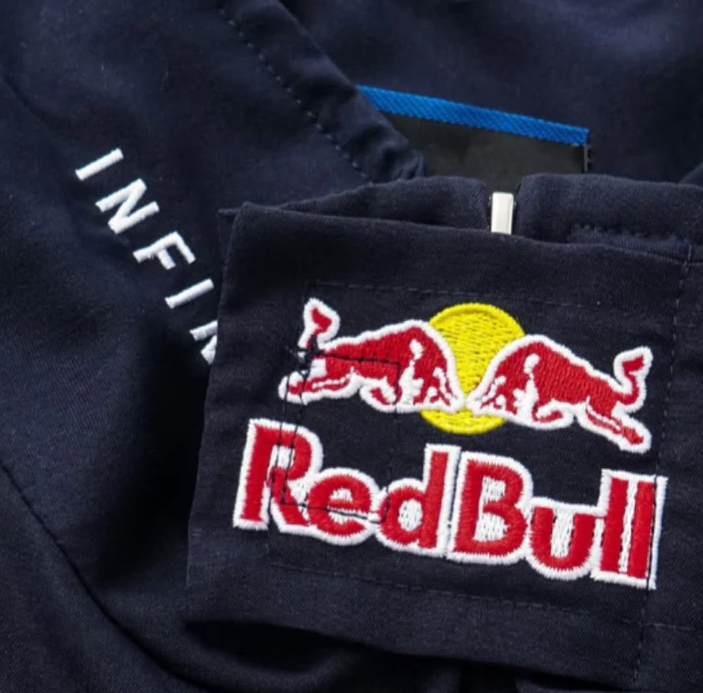 Red Bull Vintage Embroidered Jacket – Classic Motorsport Icon