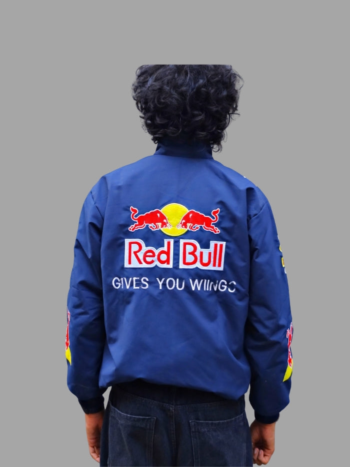 Red Bull Racing Puffer Embroidered Jacket - NAVY BLUE - Limited Drop | F1 Edition