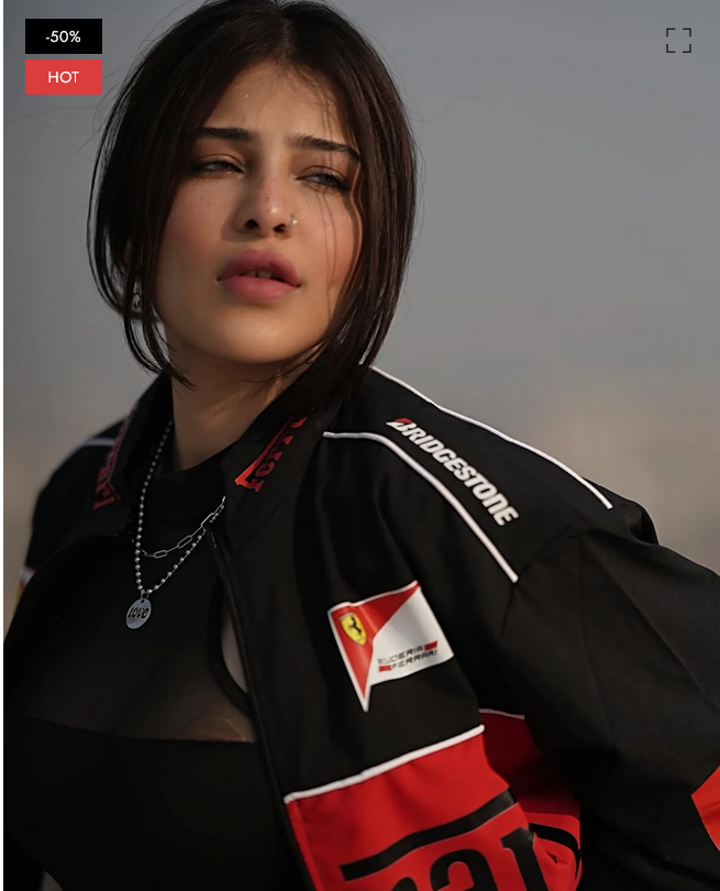 Black Ferrari Scuderia Race F1 Jacket | F1 Edition