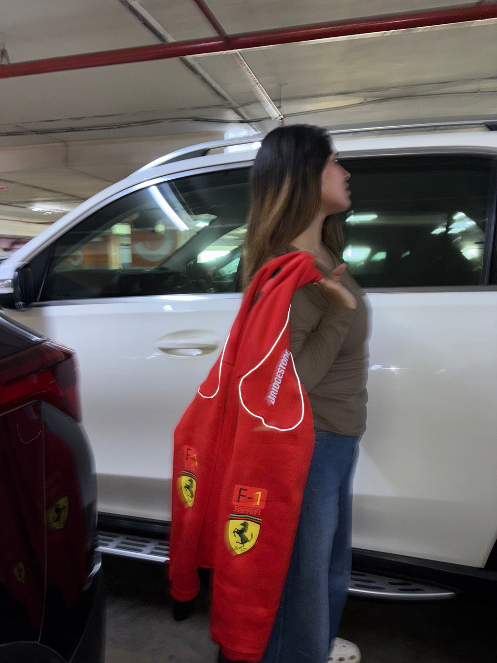 Red Ferrari Scuderia Race F1 Streetwear Jacket | F1 Edition