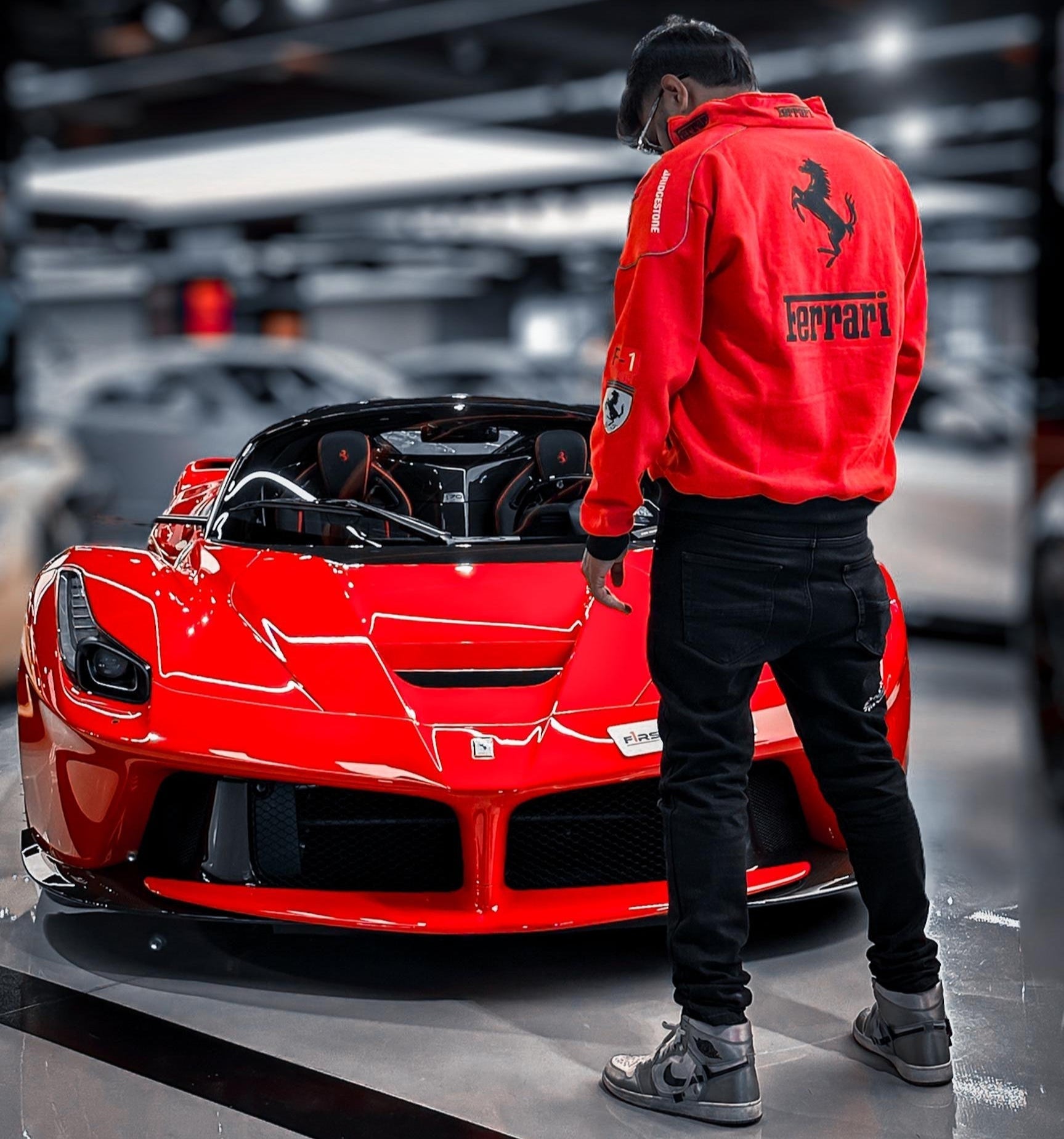 Red Ferrari Scuderia Race F1 Streetwear Jacket | F1 Edition
