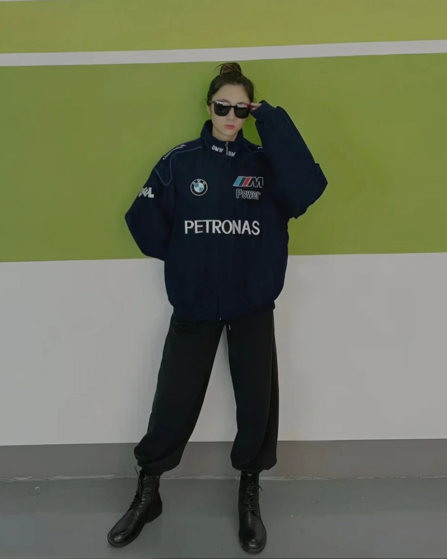 BMW Motorsport Streetwear Jacket | Premium BMW Petronas F1 Racing Jacket | Unisex Fashion