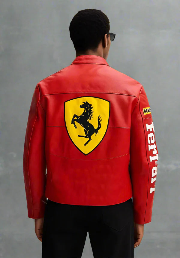 Ferrari Redblood Leather Jacket | Maison Feraia F1 Edition