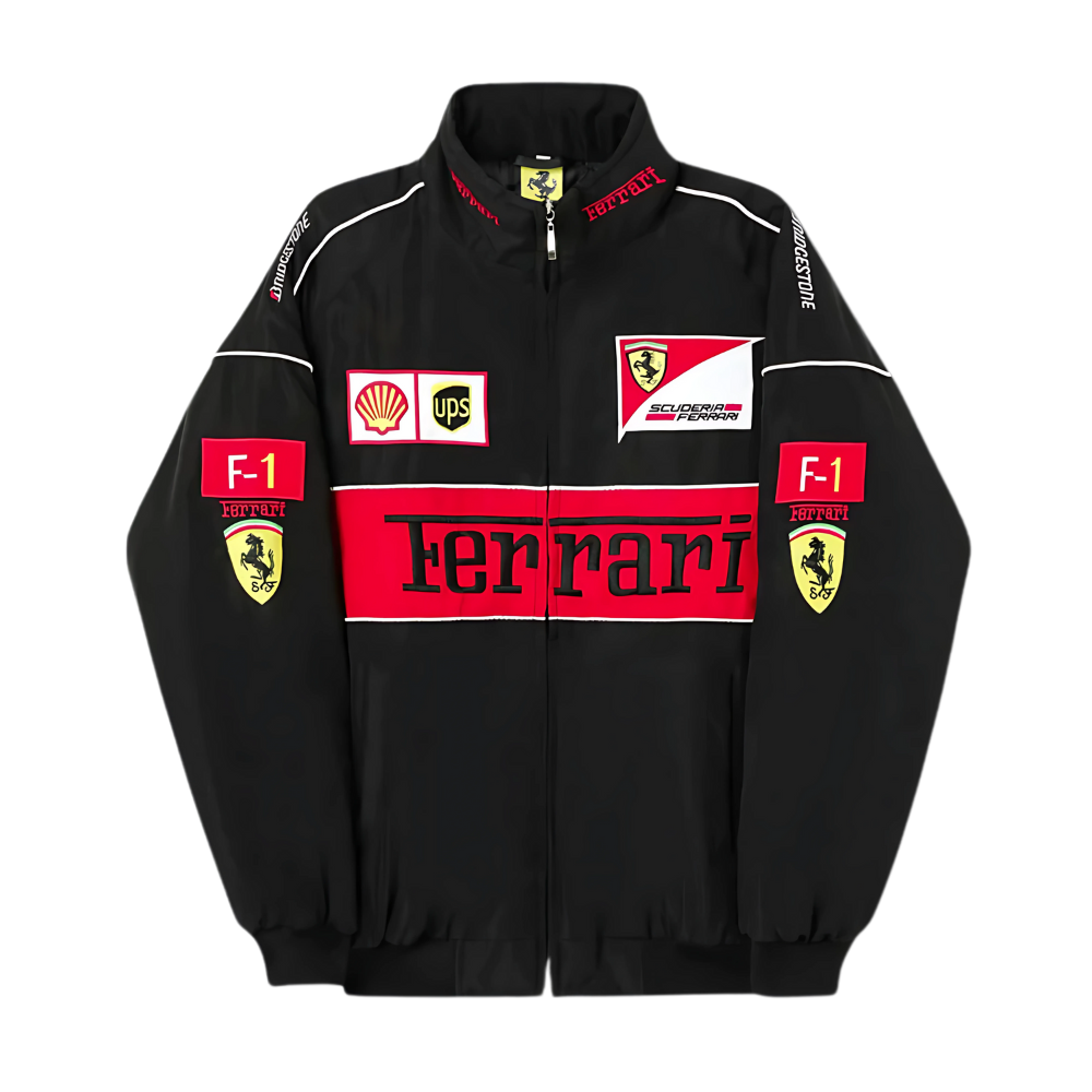 Black Ferrari Scuderia Jacket - Limited Drop |  F1 Edition