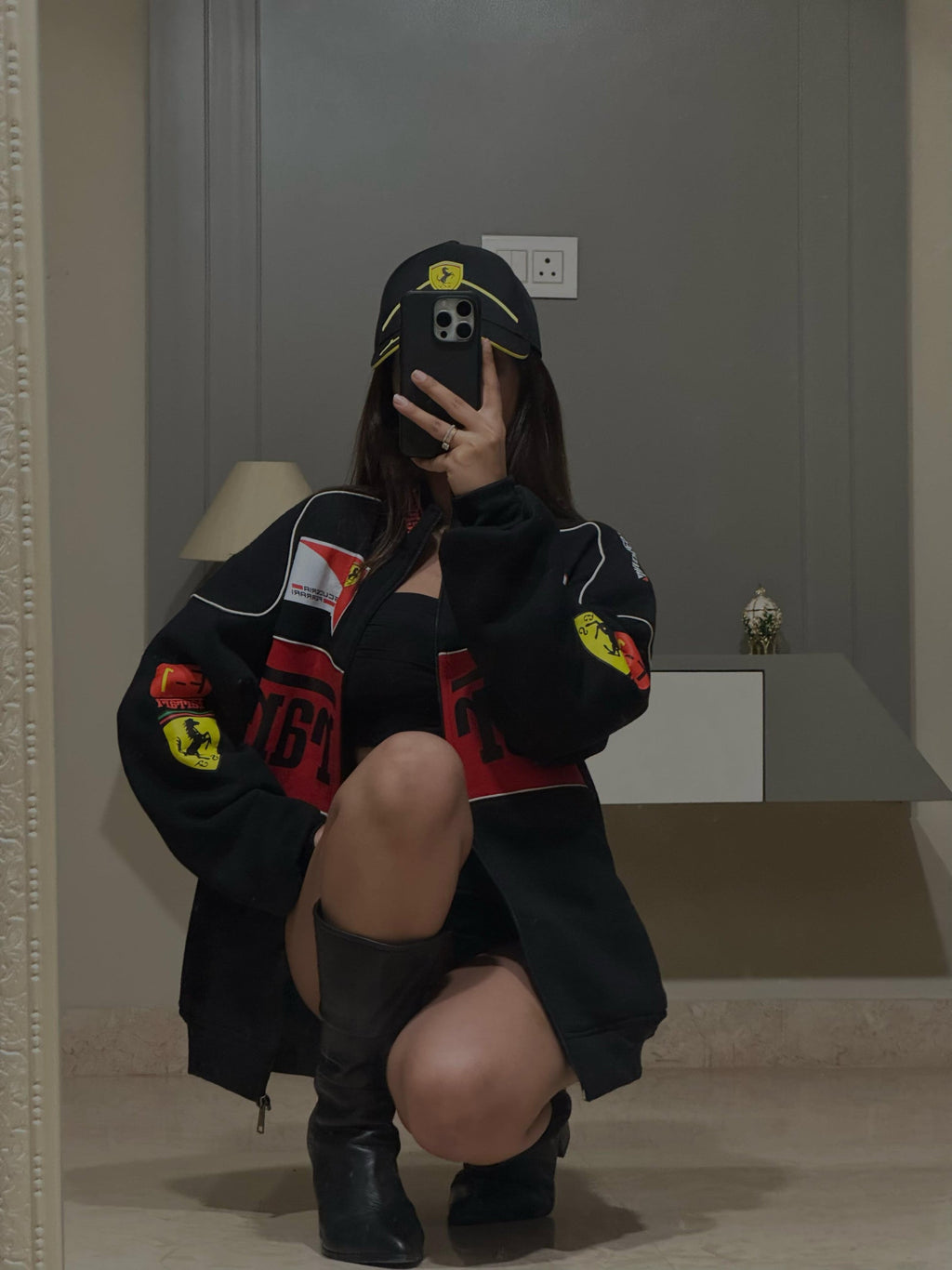 Black Ferrari Scuderia Jacket - Limited Drop |  F1 Edition