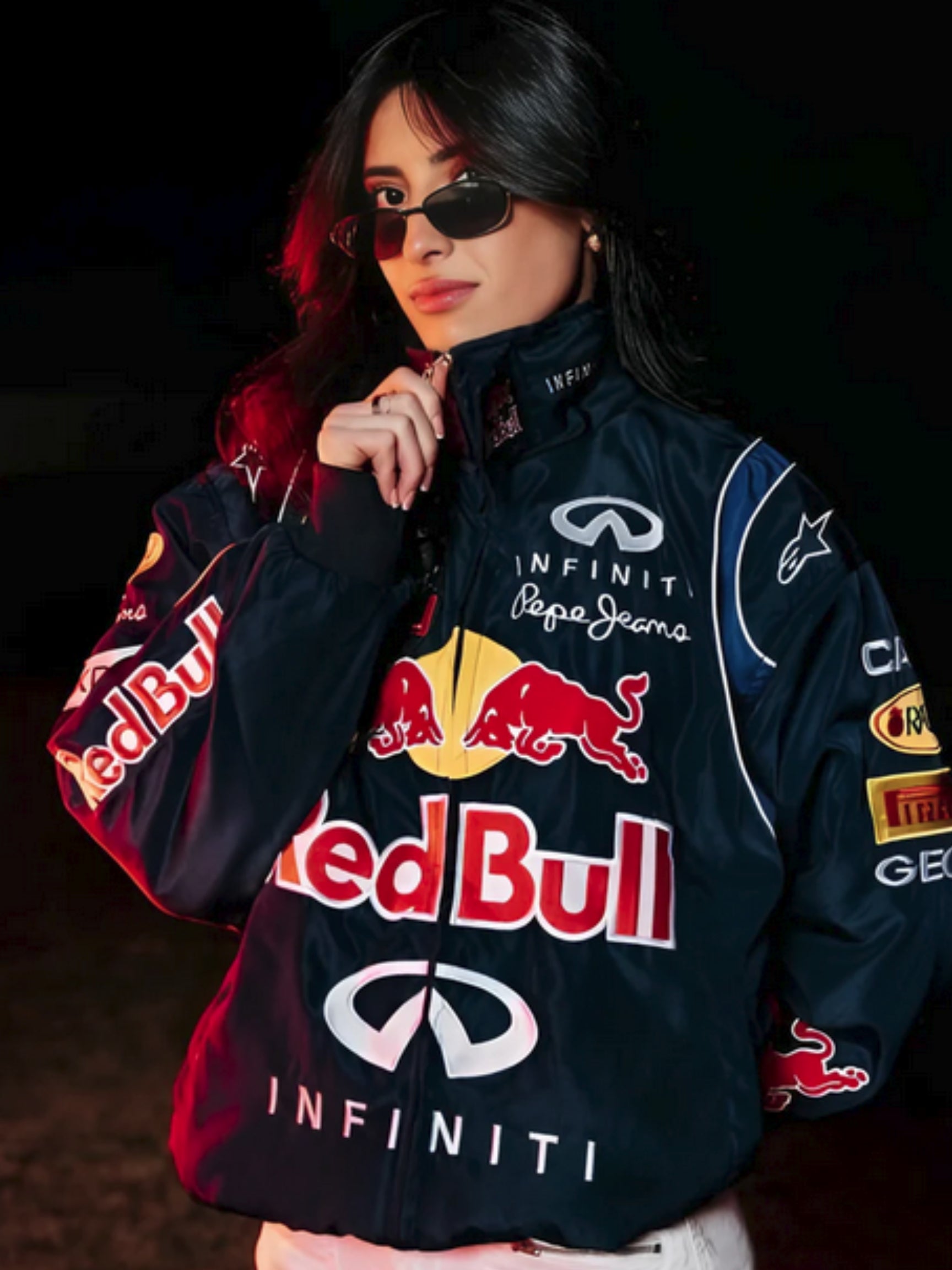 Red Bull  Racing puffer Embroidered Jacket